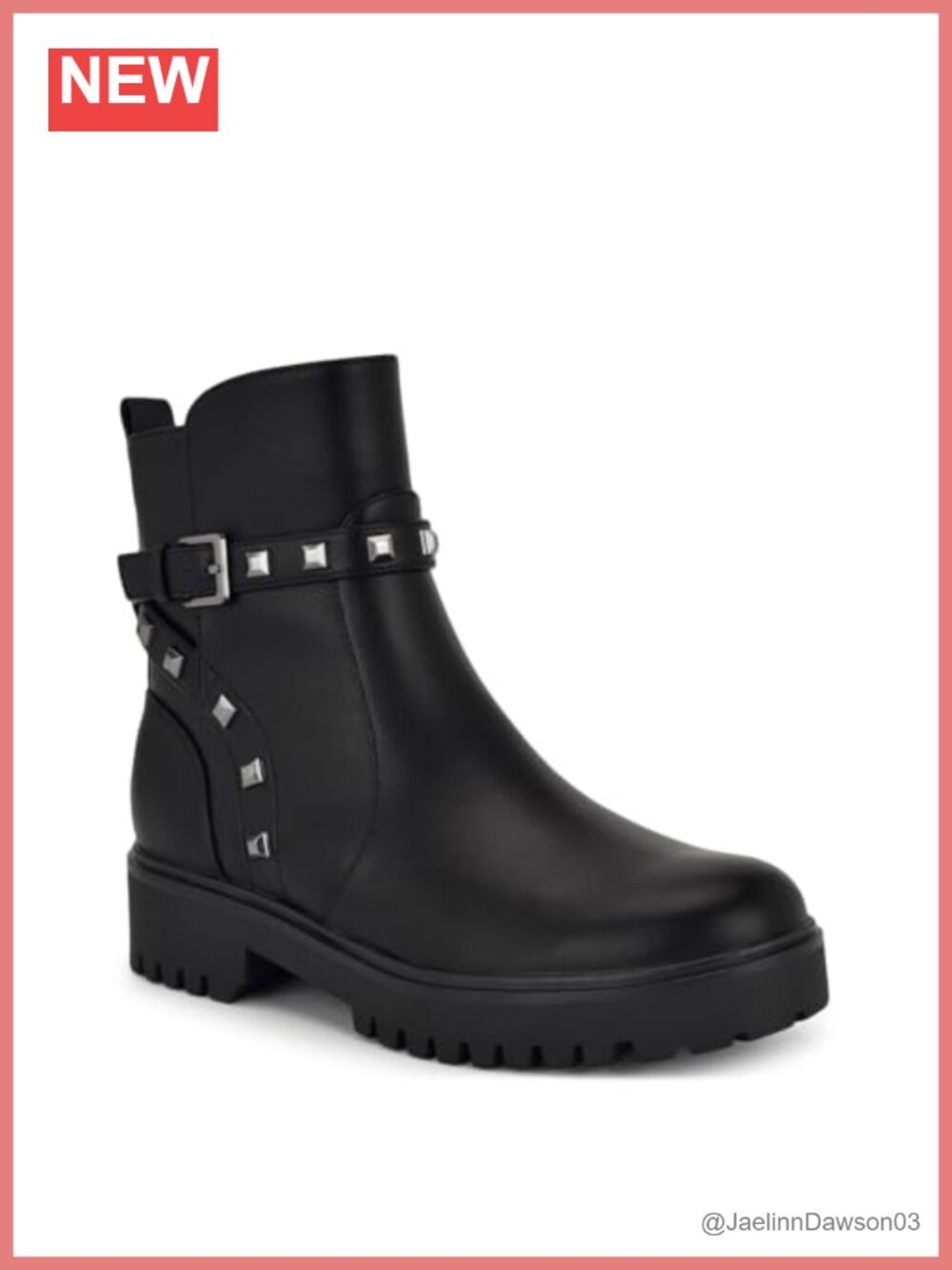 Nine West Klimbe Faux Leather Women's Mid-Calf Boots Block Heel Zip Ankle